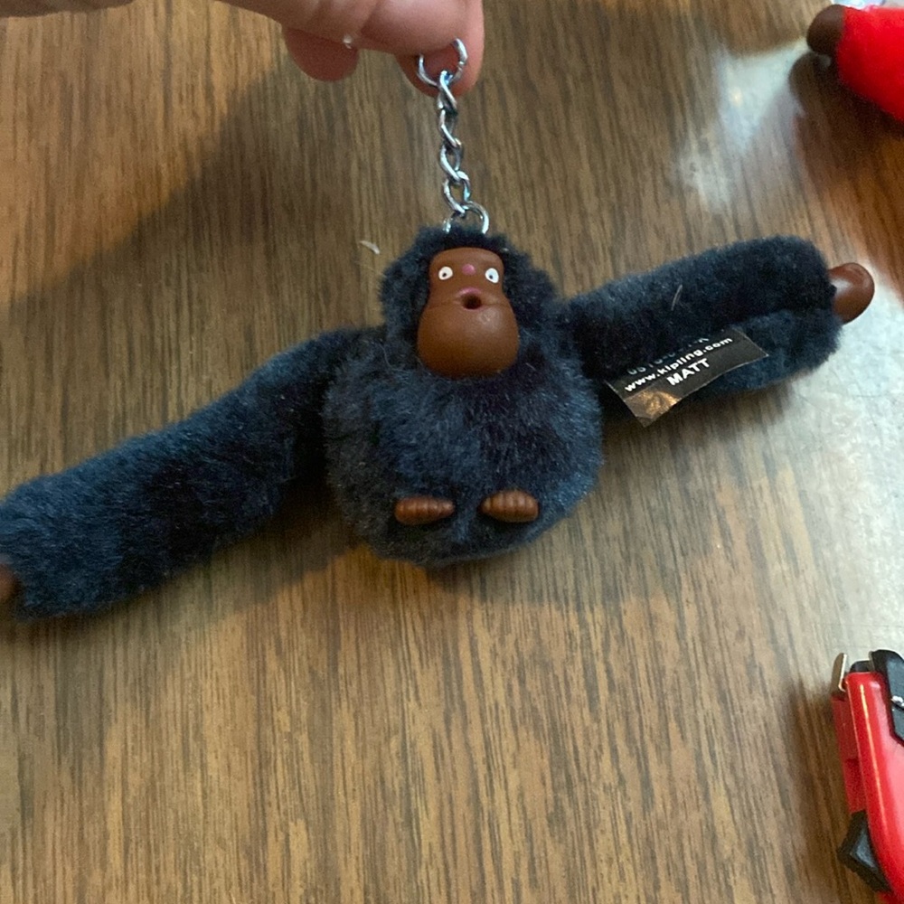 Kipling Monkey Keychain Accessory Mat Color Black - image 1